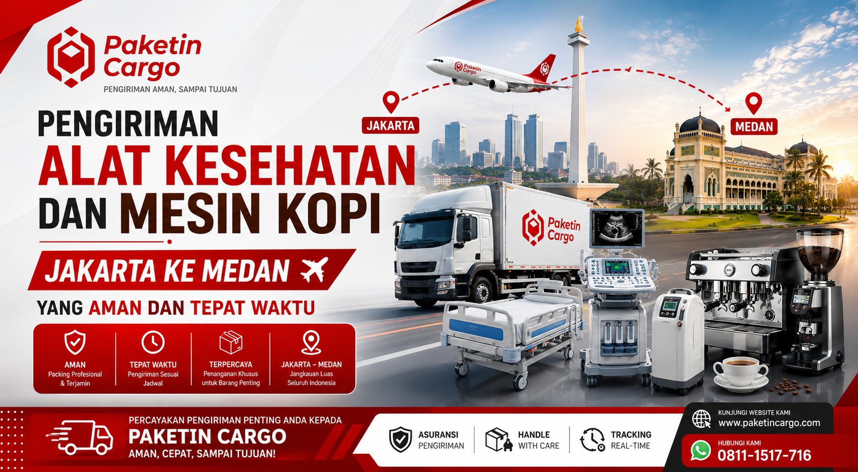 Pengiriman Alat Kesehatan dan Mesin Kopi Jakarta ke Medan yang Aman dan Tepat Waktu