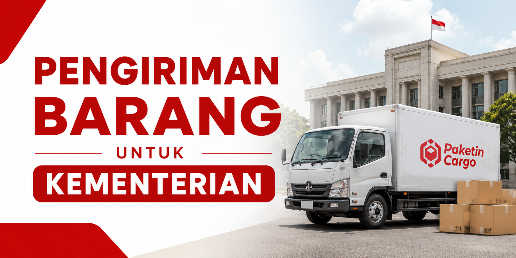Aktivitas pengiriman barang kementerian menggunakan armada cargo nasional dengan sistem compliance dan dokumentasi lengkap untuk instansi pemerintah Indonesia.